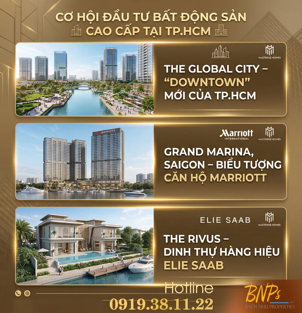 THÔNG TIN CHUNG CÁC DỰ ÁN ĐANG TRIỂN KHAI & MỞ BÁN tại BÁCH NHƯ PROPERTIES