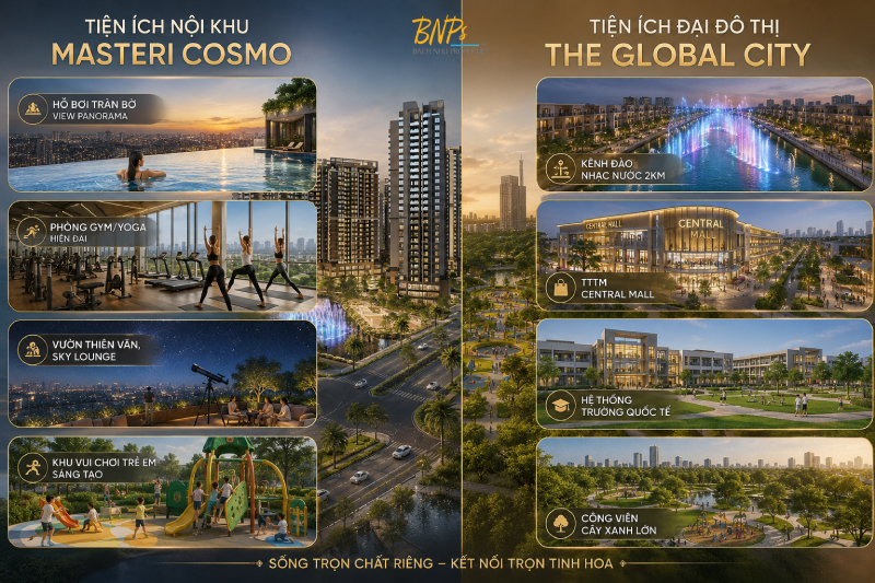 Hệ Sinh Thái Tiện Ích Chuẩn Quốc Tế Tại "Downtown Thứ Hai" The Global City - Bách Như Properties - BNPs