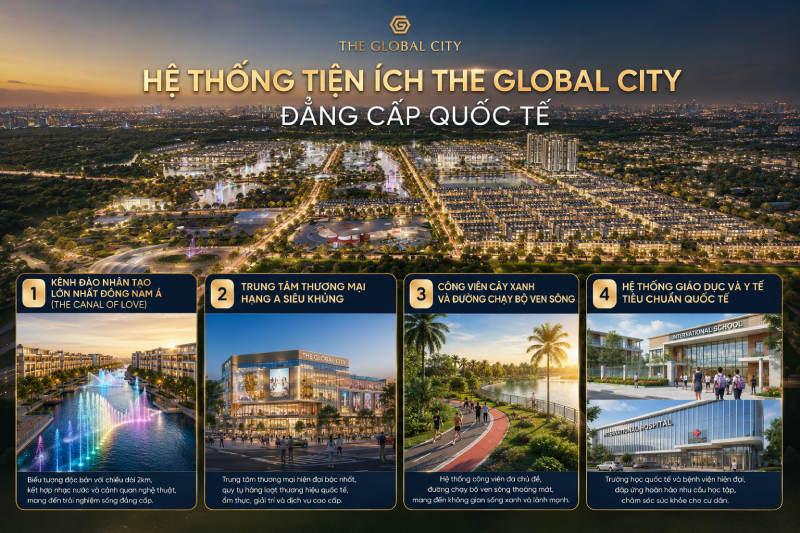 Hệ Thống Tiện Ích The Global City Đẳng Cấp Quốc Tế