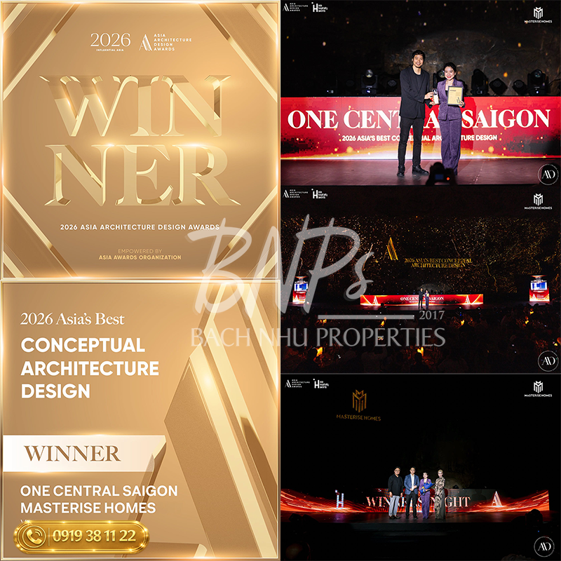 One Central Saigon đạt giải AADA 2026 Đỉnh cao kiến trúc di sản - Bách Như Properties - BNPs