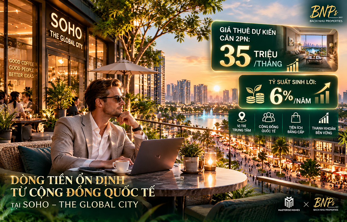 Phân Tích Mức Giá Và Lợi Nhuận Cho Thuê The Global City Dự Kiến Cuối Năm 2026